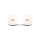 Arisha Jewels-Simple Freshwater Pearl Solitaire Stud Earrings