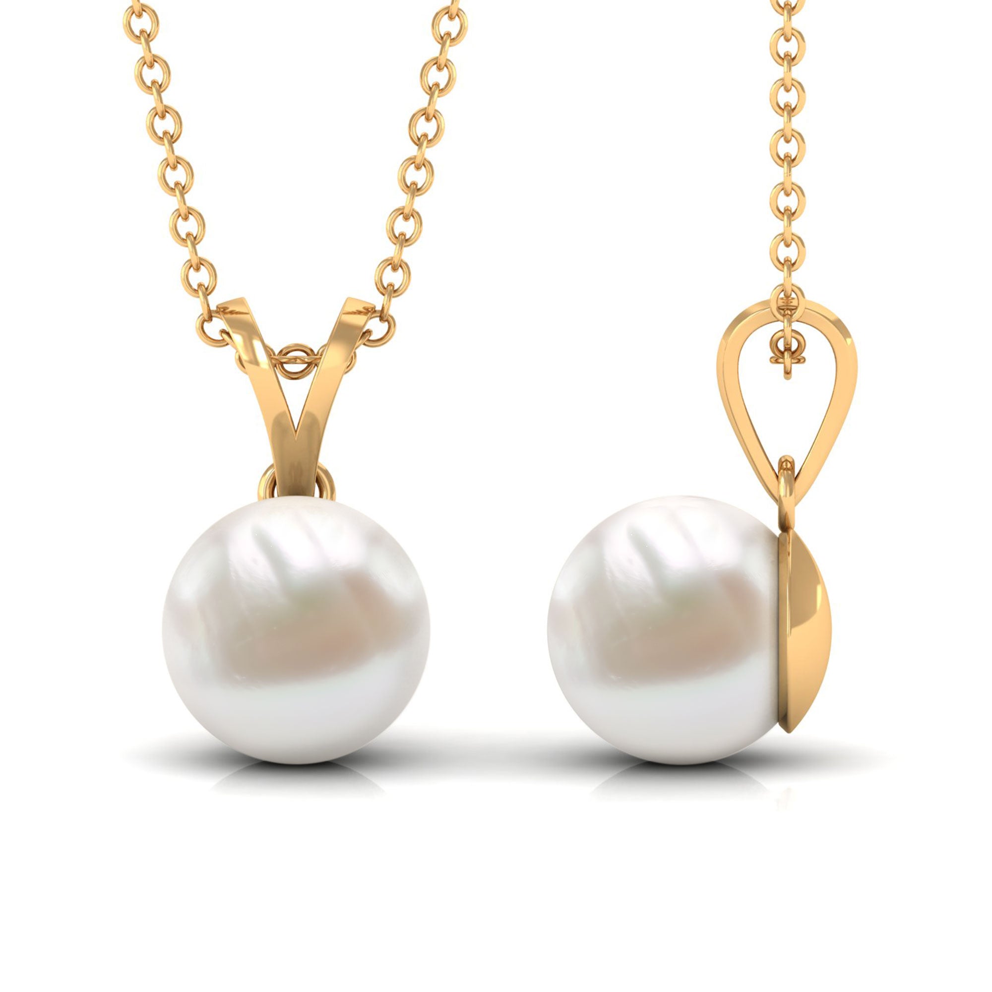 Arisha Jewels-Cultured Freshwater Pearl Solitaire Pendant Necklace