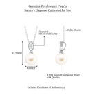 Arisha Jewels-Handpicked Freshwater Pearl Pendant with Diamond