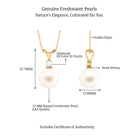 Arisha Jewels-Handpicked White Pearl Drop Pendant Necklace with Diamond