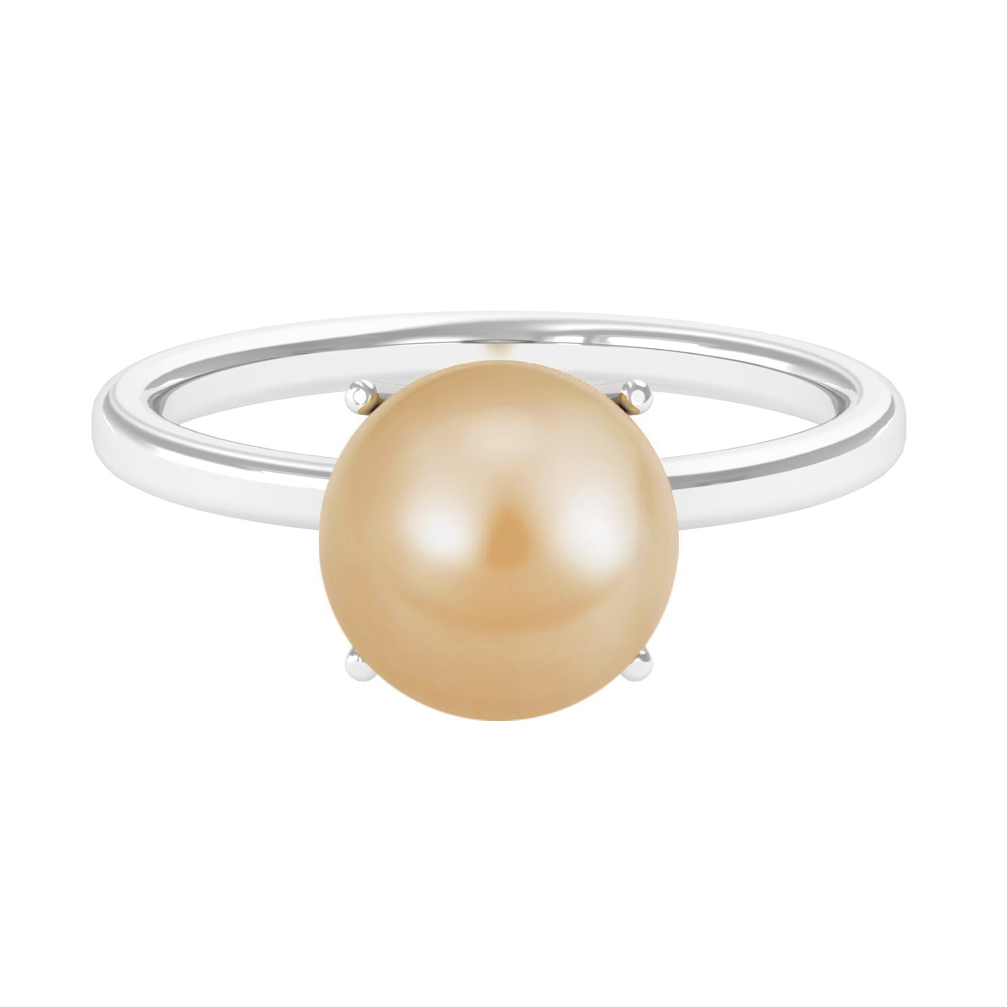 Arisha Jewels-Minimal South Sea Pearl Solitaire Ring