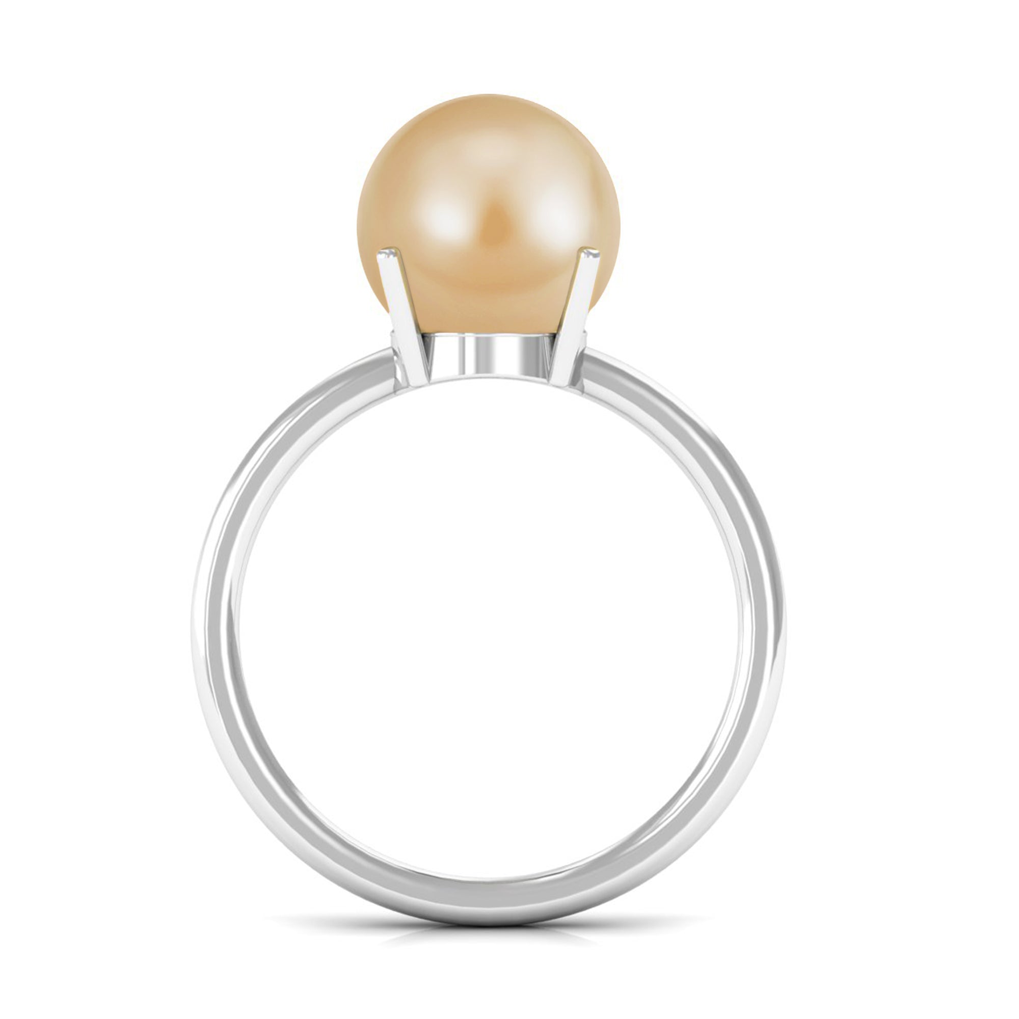 Arisha Jewels-Minimal South Sea Pearl Solitaire Ring