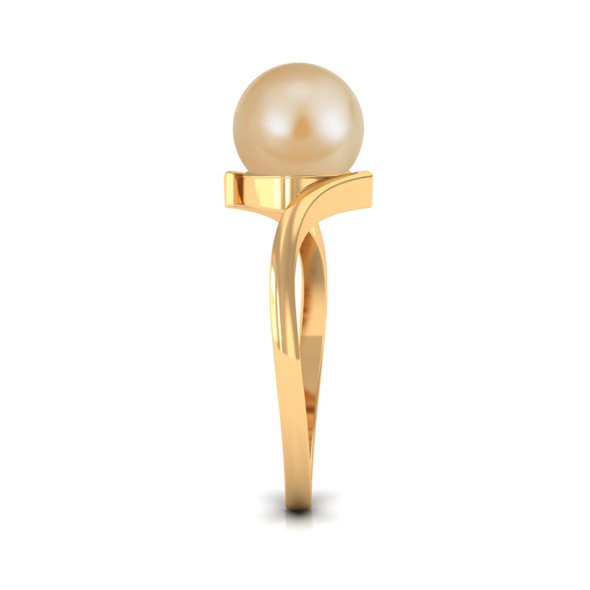 Arisha Jewels-Solitaire South Sea Pearl Bypass Ring