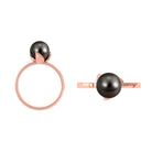 Arisha Jewels-Natural Tahitian Pearl Solitaire Ring