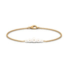 Graduated Style Freshwater Pearl Chain Bracelet Freshwater Pearl-AAAA Quality - Arisha Jewels