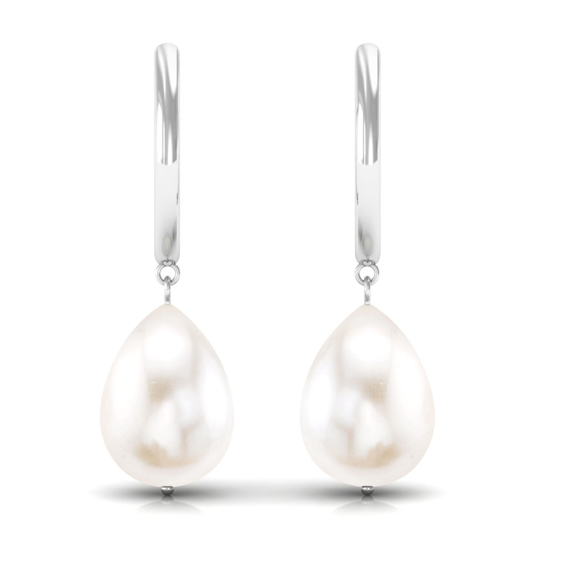 Minimal Freshwater Pearl Drop Earrings Freshwater Pearl-AAAA Quality - Arisha Jewels