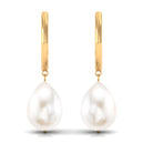 Minimal Freshwater Pearl Drop Earrings Freshwater Pearl-AAAA Quality - Arisha Jewels