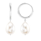 Minimal Freshwater Pearl Drop Earrings Freshwater Pearl-AAA Quality - Arisha Jewels